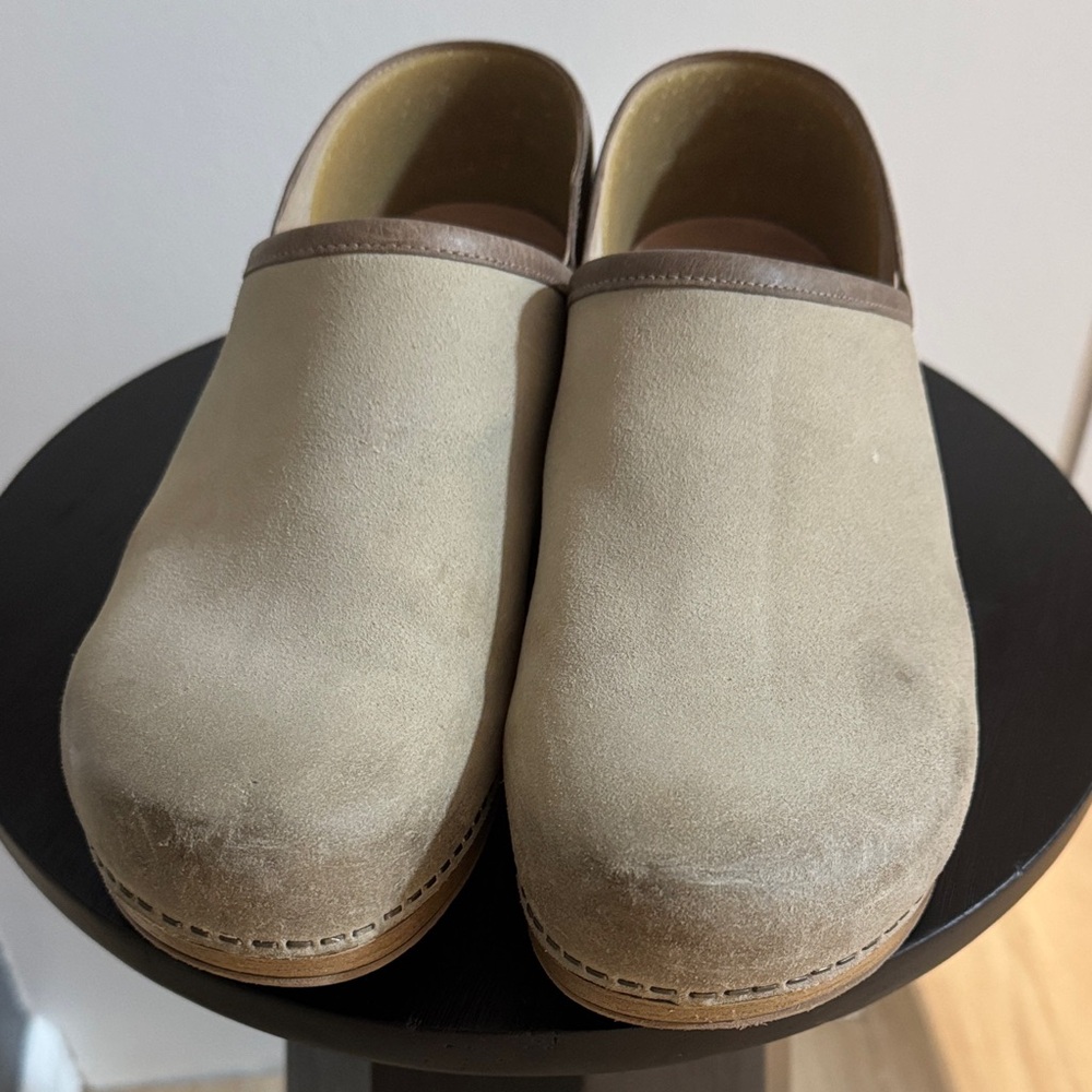 Dansko Brown and Tan Leather Mules Size 41